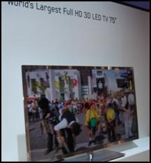 Samsung Largest 3D LCD Panel at CES 2011